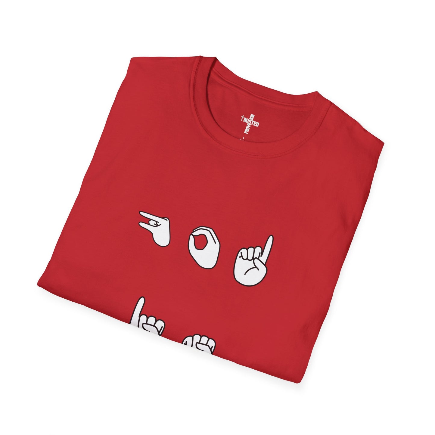 God is Love- Unisex Softstyle T-Shirt (sign language)