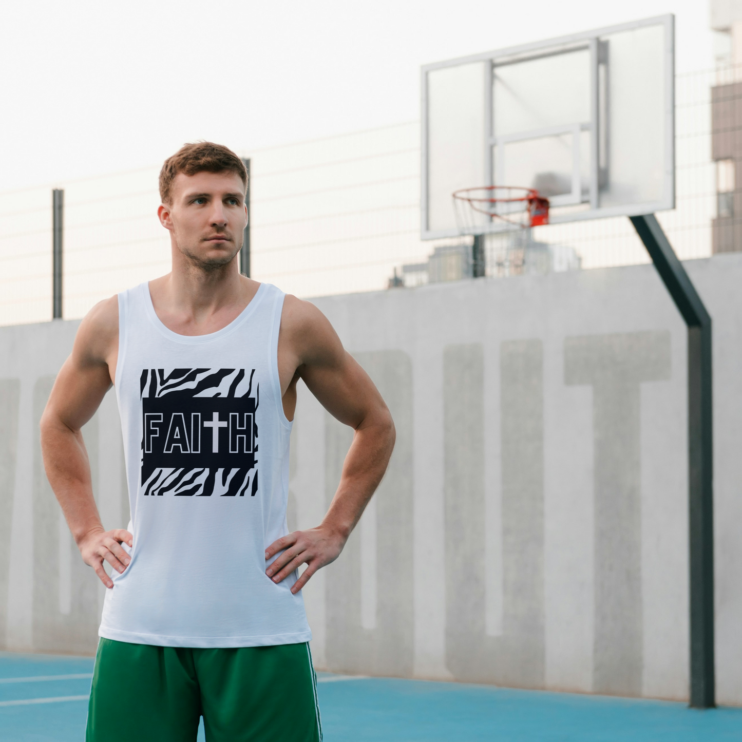 FAITH/Hebrews 11- Men's Tank Top (zebra)