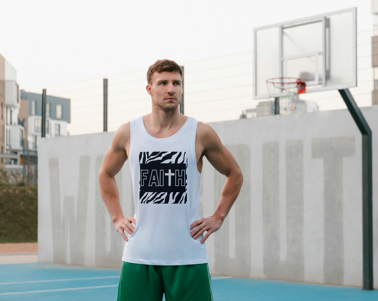 FAITH/Hebrews 11- Men's Tank Top (zebra)