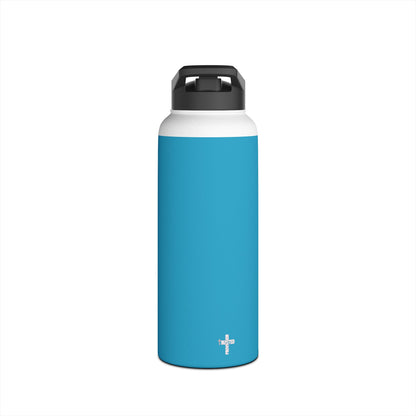 I'm living proof...Jesus Heals-  32 oz Stainless Steel Bottle (turquoise)