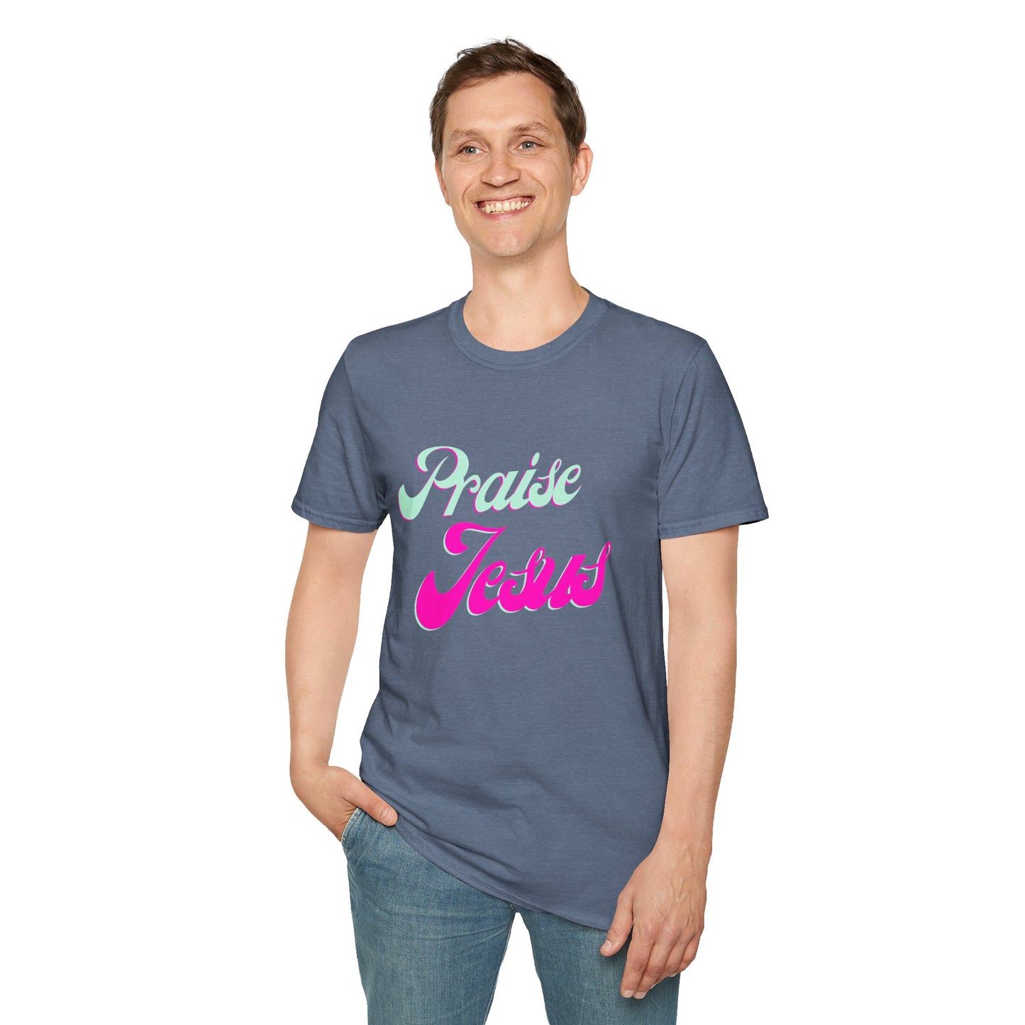 Praise Jesus- Unisex Softstyle t-shirt