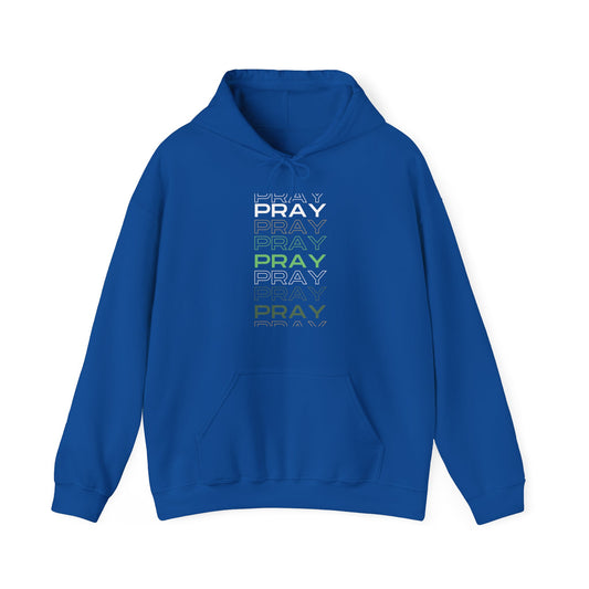 Pray- Unisex Hoodie (white & gray letters)