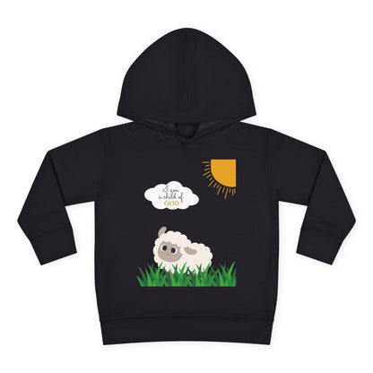 I am a child of God- Toddler Pullover Fleece Hoodie (adorable sheep)