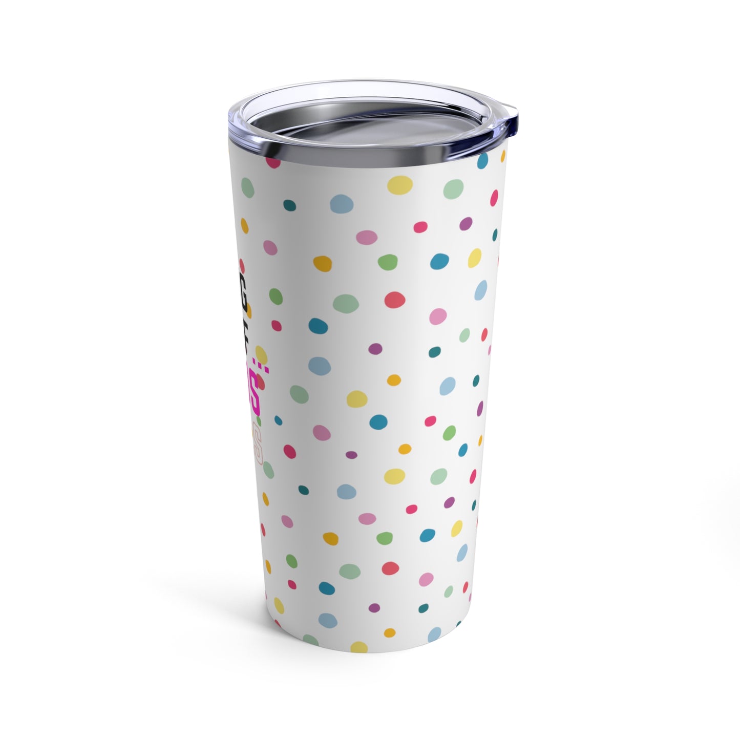 I'm living proof...Jesus Heals- 20oz Tumbler (polka dots)