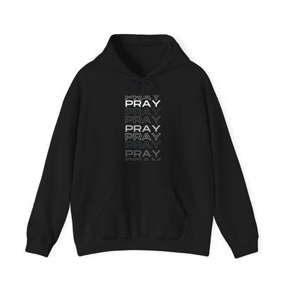 Pray- Unisex Hoodie (white & gray letters)