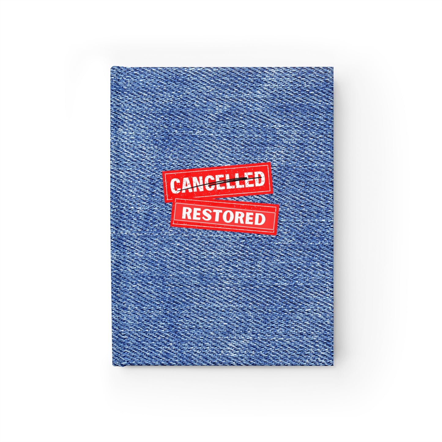 Restored- Hardcover Journal (jeans)