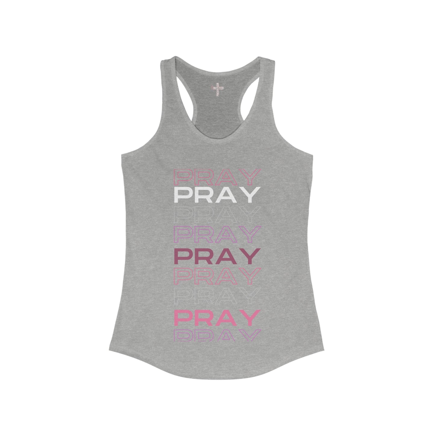 Pray-Women's Tri-Blend Racerback Tank