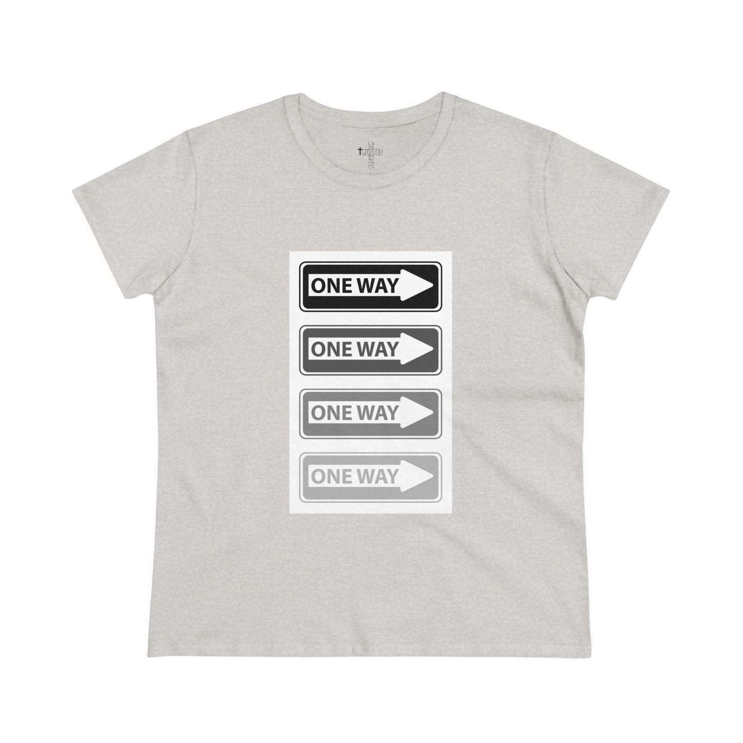 One Way- Women's Midweight Cotton Tee