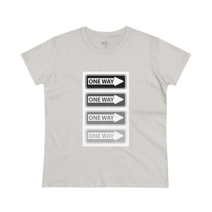 One Way- Women's Midweight Cotton Tee