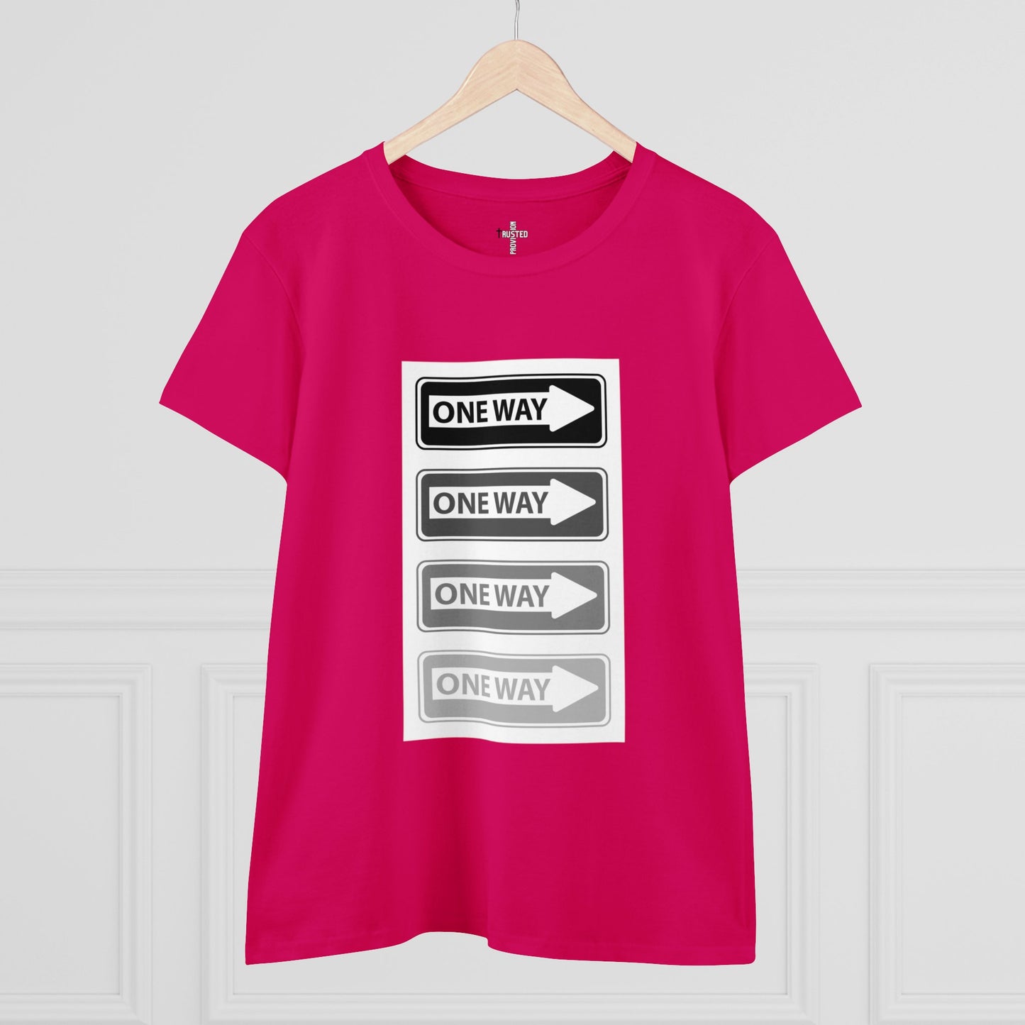 One Way- Women's Midweight Cotton Tee