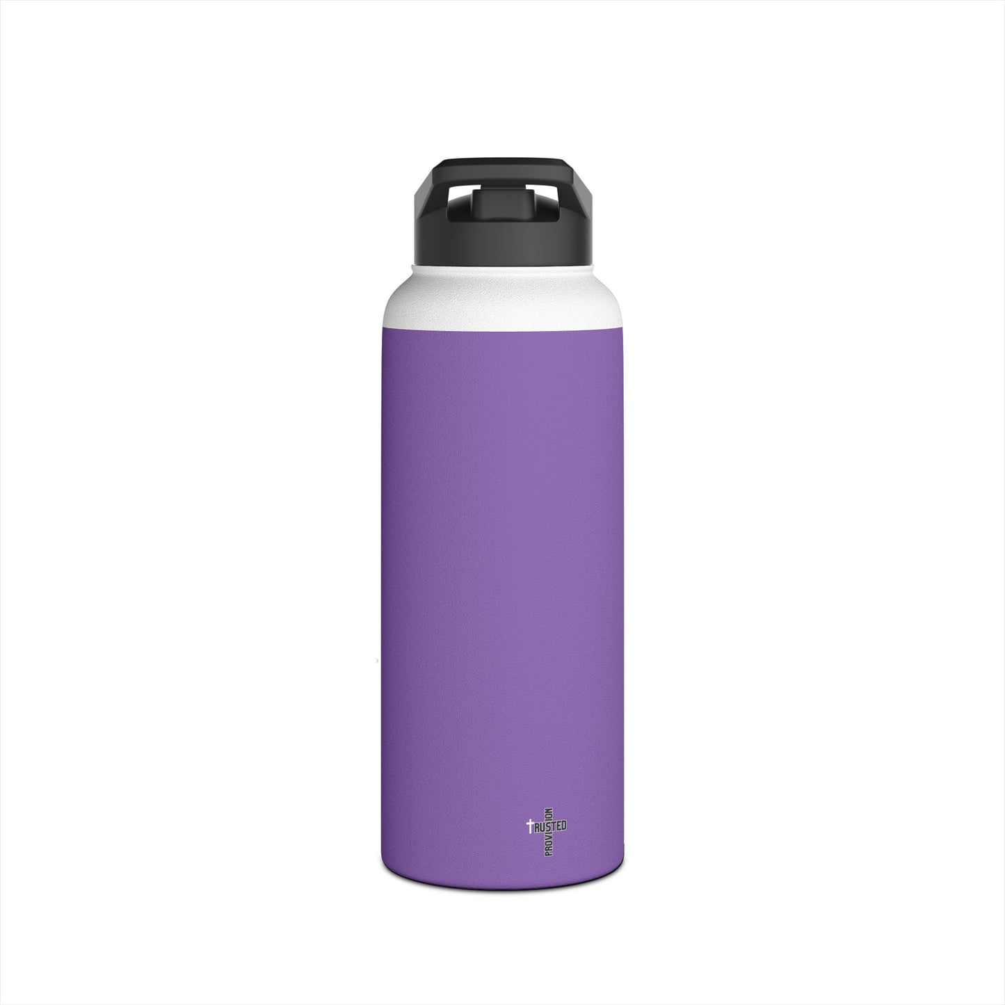 I'm living proof...Jesus Heals-  32 oz Stainless Steel Bottle (light purple)