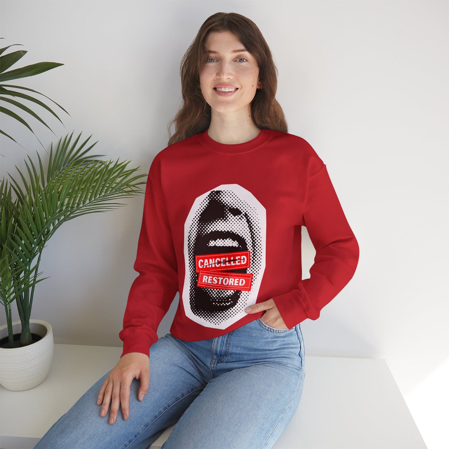 Screaming: Cancelled/Restored- Unisex Crewneck Sweatshirt