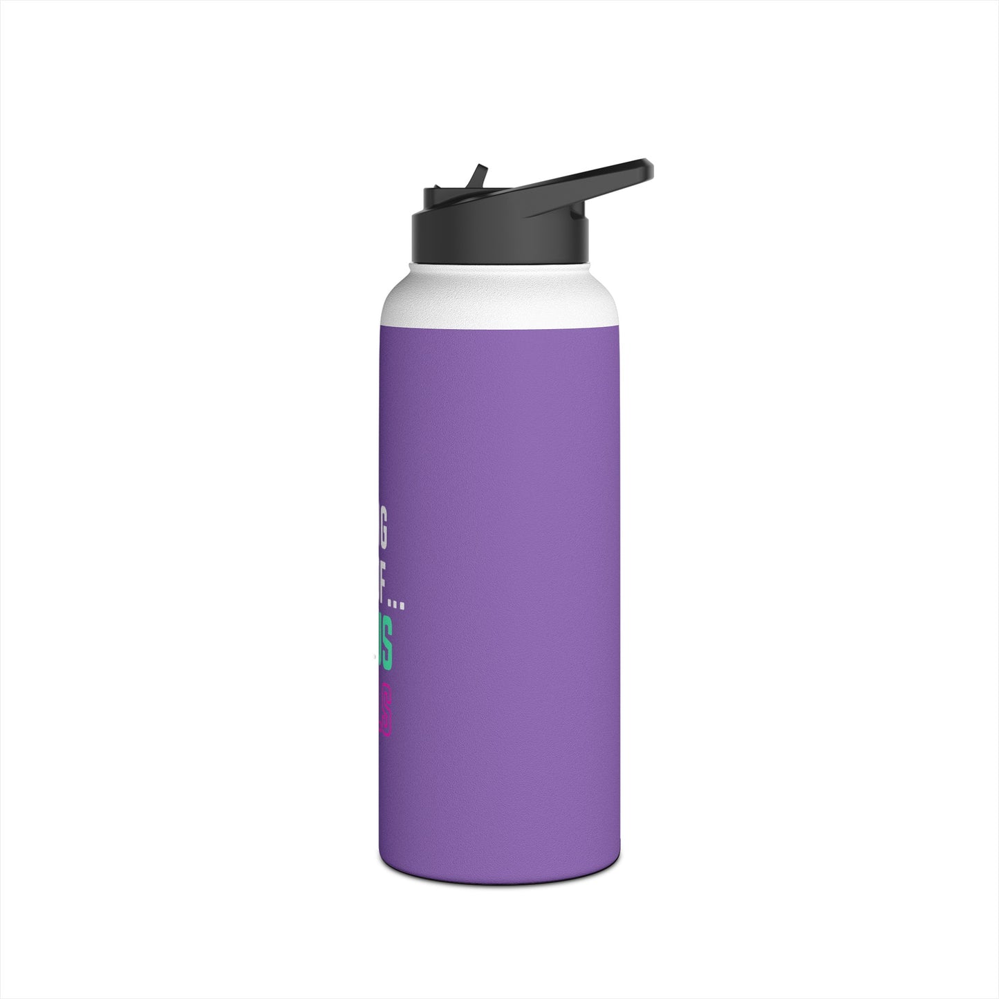 I'm living proof...Jesus Heals-  32 oz Stainless Steel Bottle (light purple)