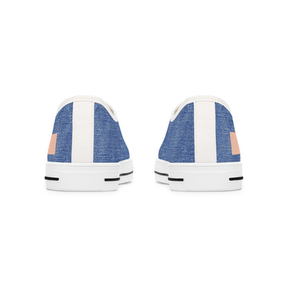 Peace (Phil 4:6)- Women's Low Top Sneakers (jeans)
