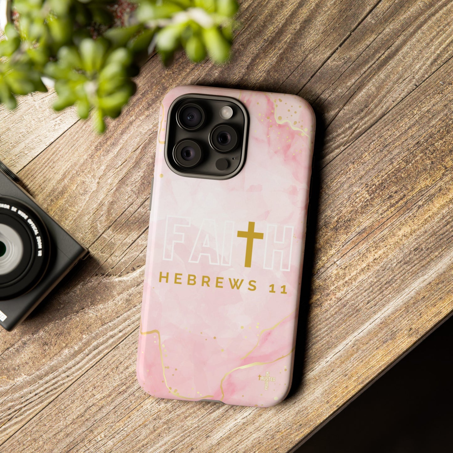 FAITH/Hebrews 11- Tough Case (pink galaxy)