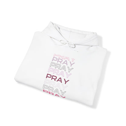 Pray- Unisex Hoodie (white & gray letters)