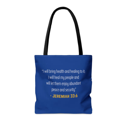 I'm living proof...Jesus Heals- Tote Bag