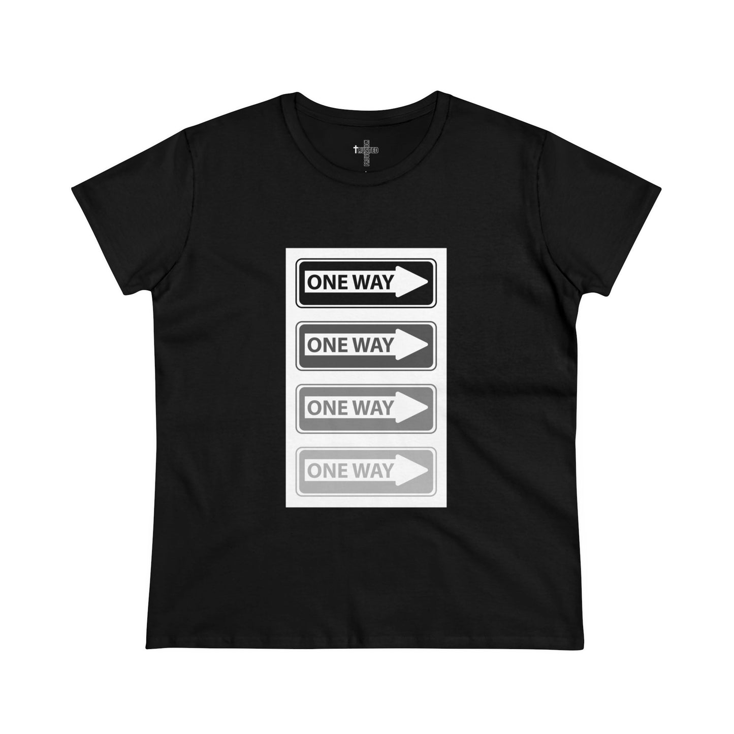 One Way- Women's Midweight Cotton Tee