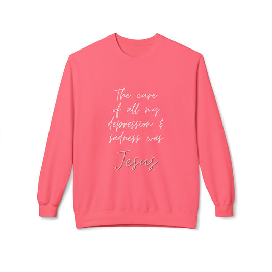 Jesus is My Cure- Women's Fleece Sweatshirt