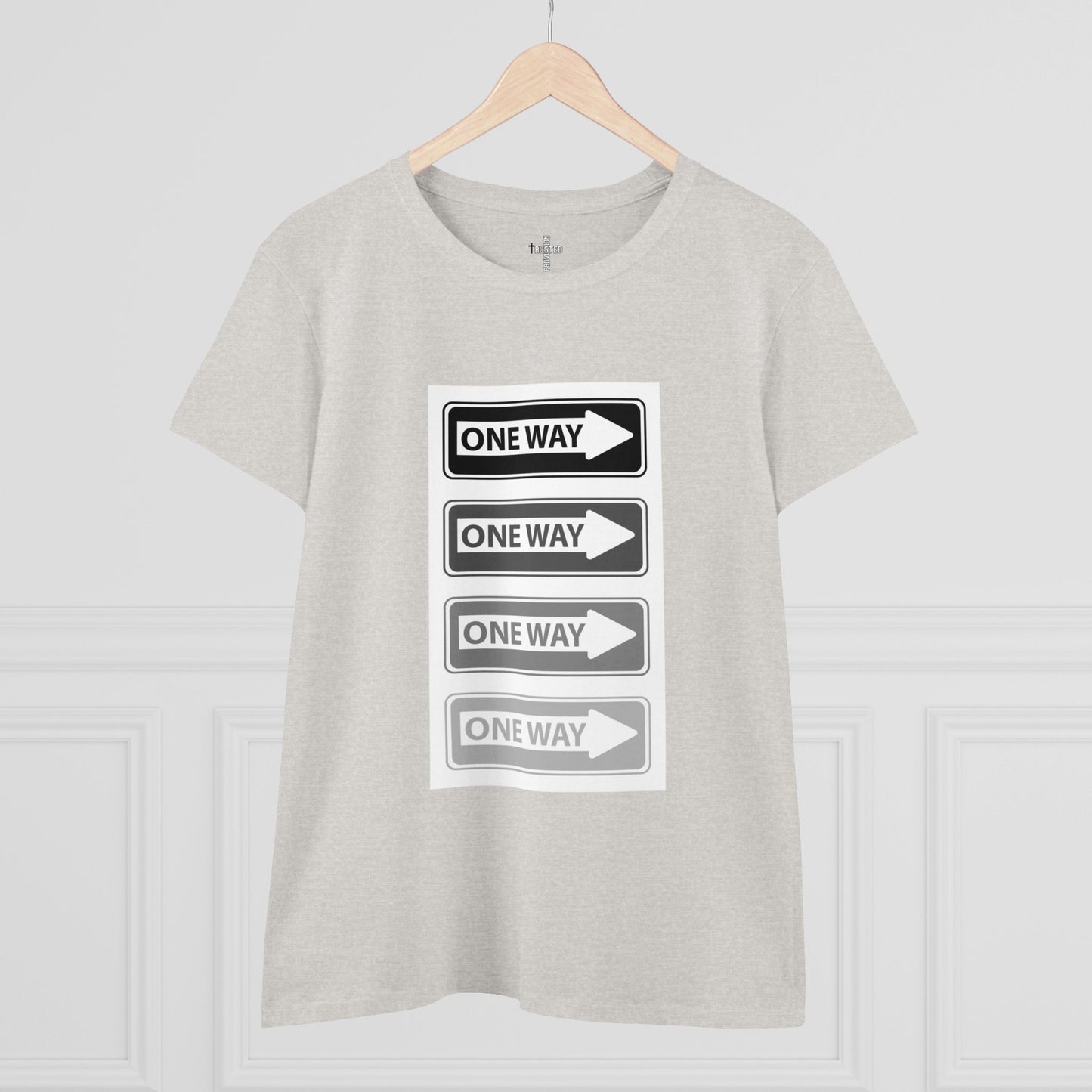 One Way- Women's Midweight Cotton Tee