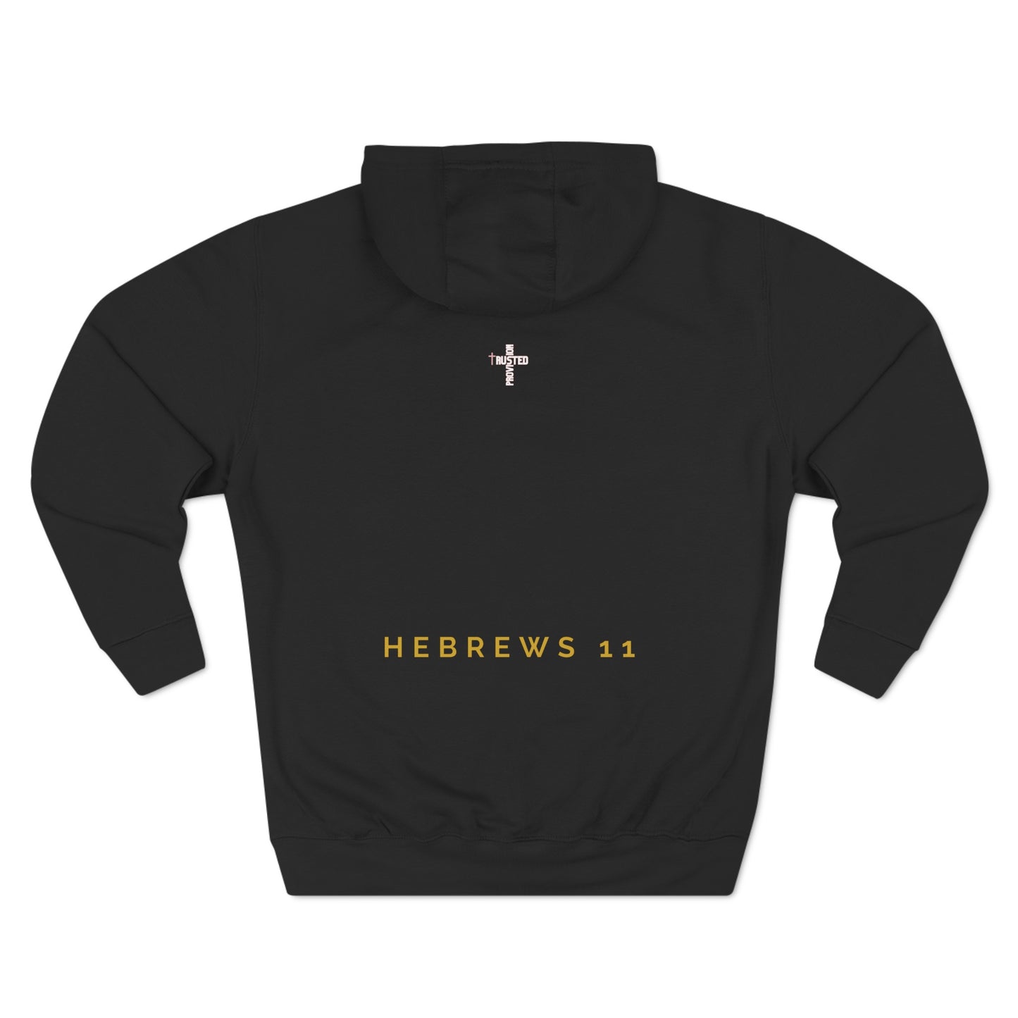 FAITH/Hebrews 11- Unisex Premium Pullover Hoodie (gold)