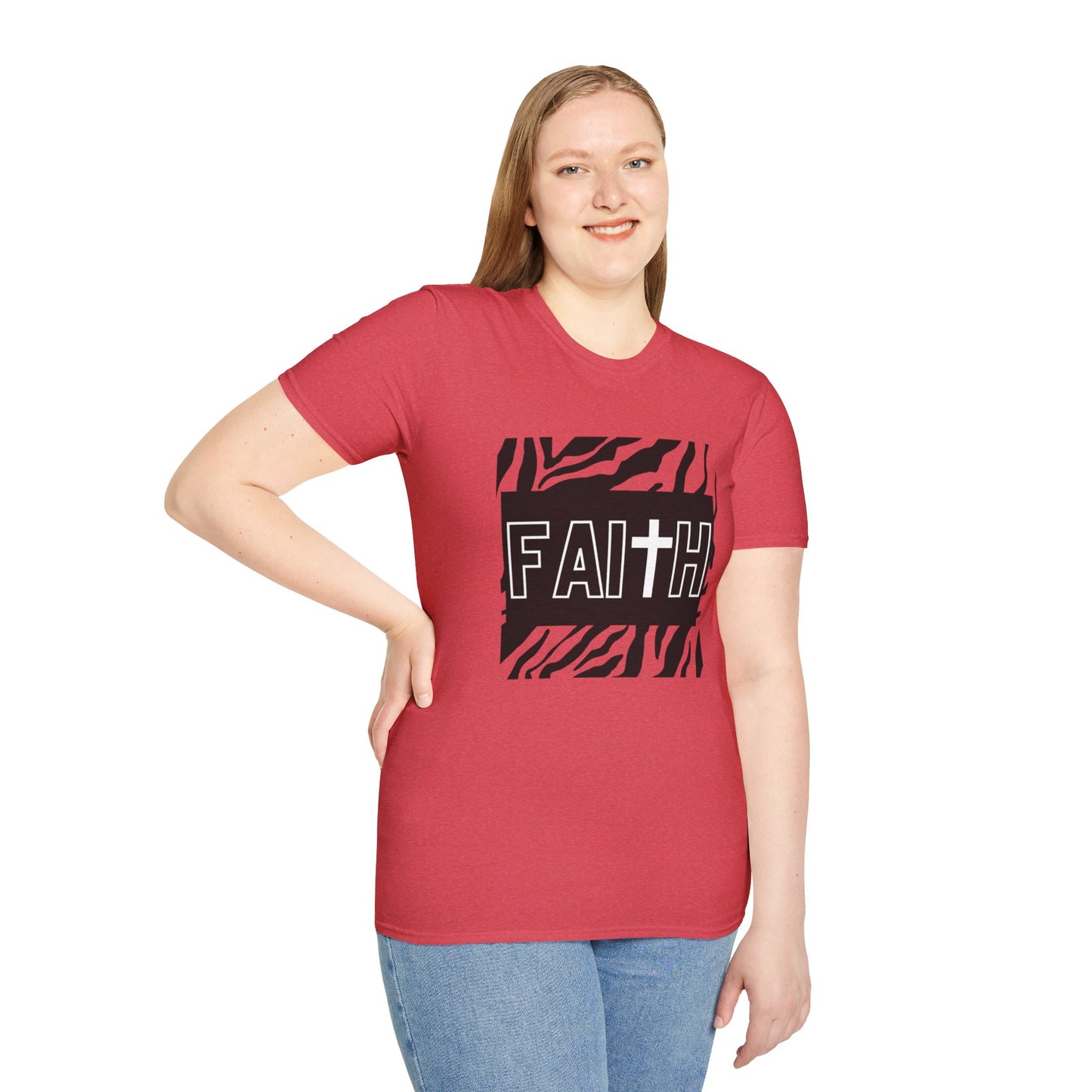 FAITH/Hebrews 11- Unisex Softstyle T-Shirt (zebra)