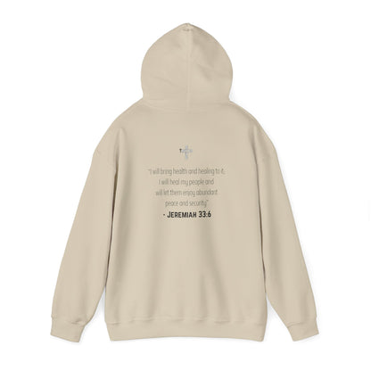 I am living proof...Jesus Heals- Unisex Hoodie