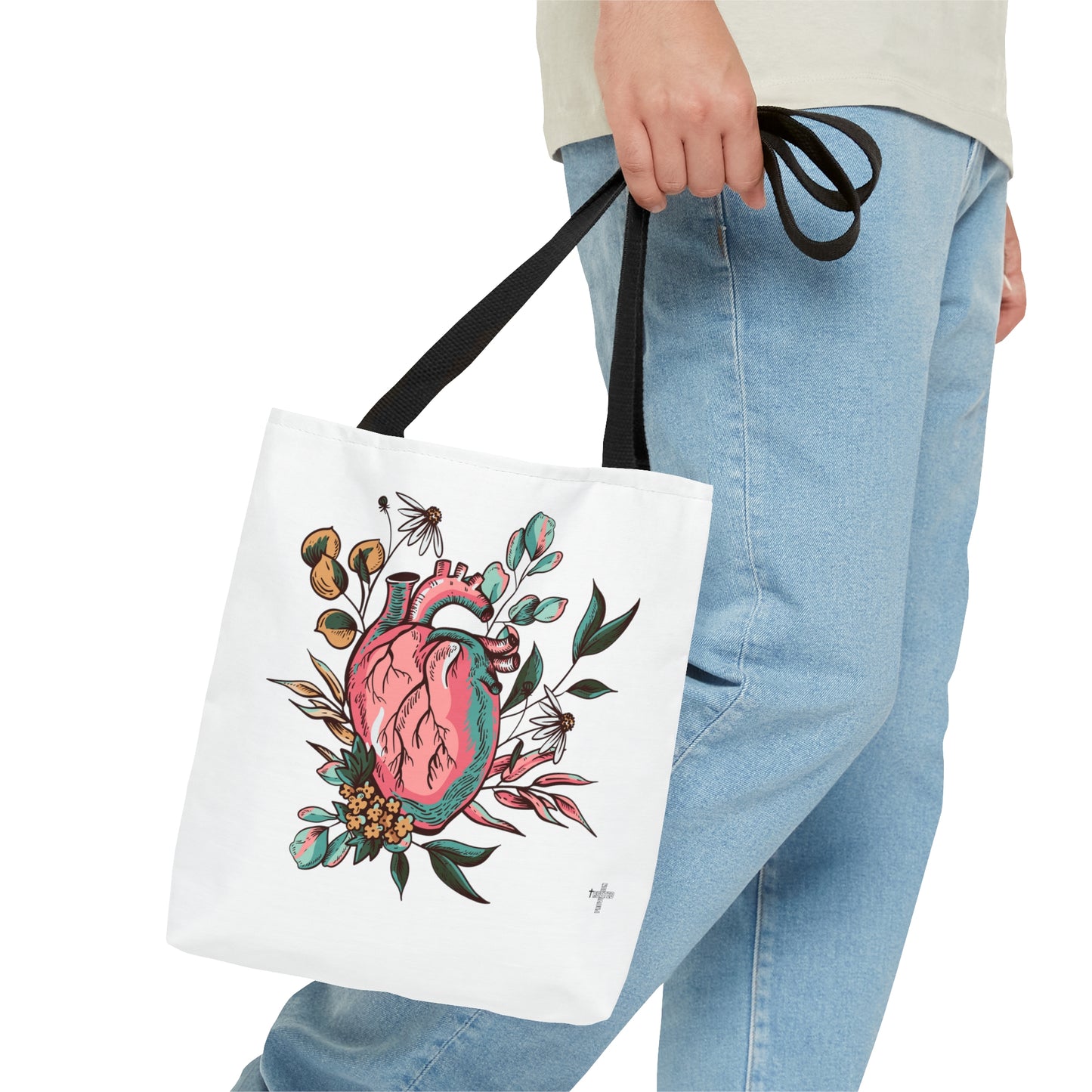 New Heart- Tote Bag (white)