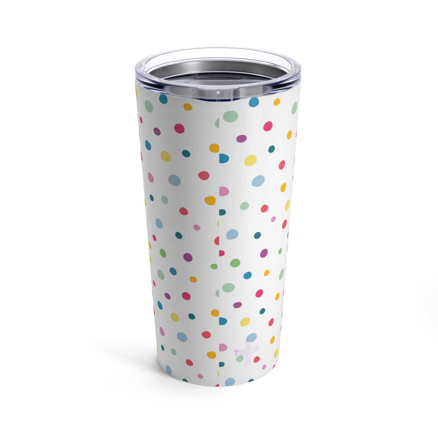 I'm living proof...Jesus Heals- 20oz Tumbler (polka dots)