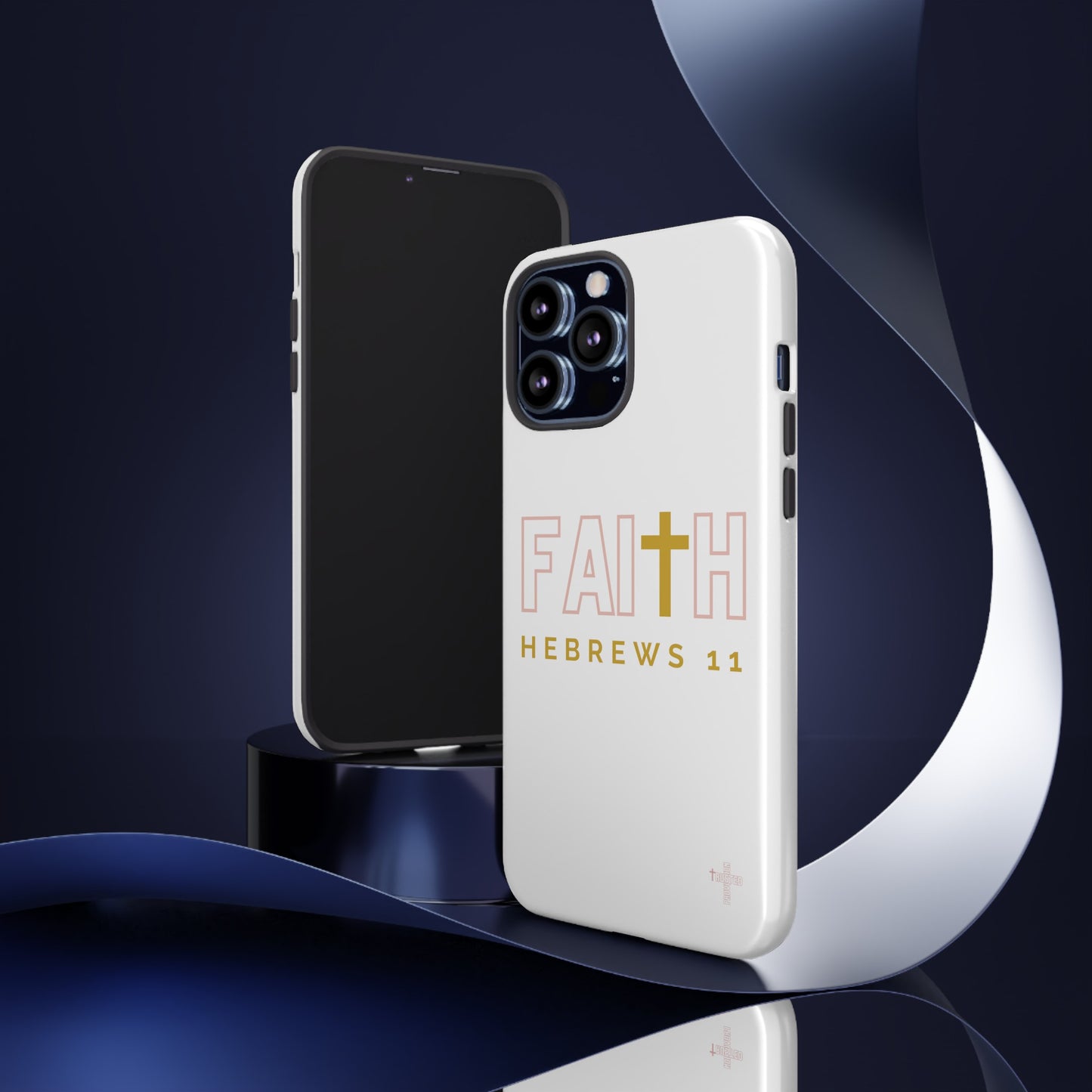 FAITH/Hebrews 11- Tough Case (white/rose/gold)