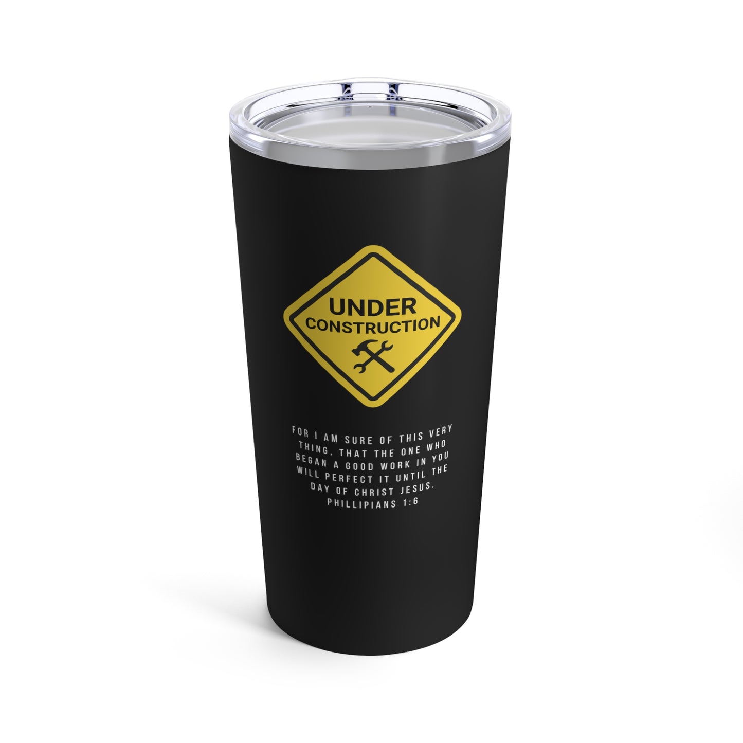 Under Construction- 20oz Tumbler (black)