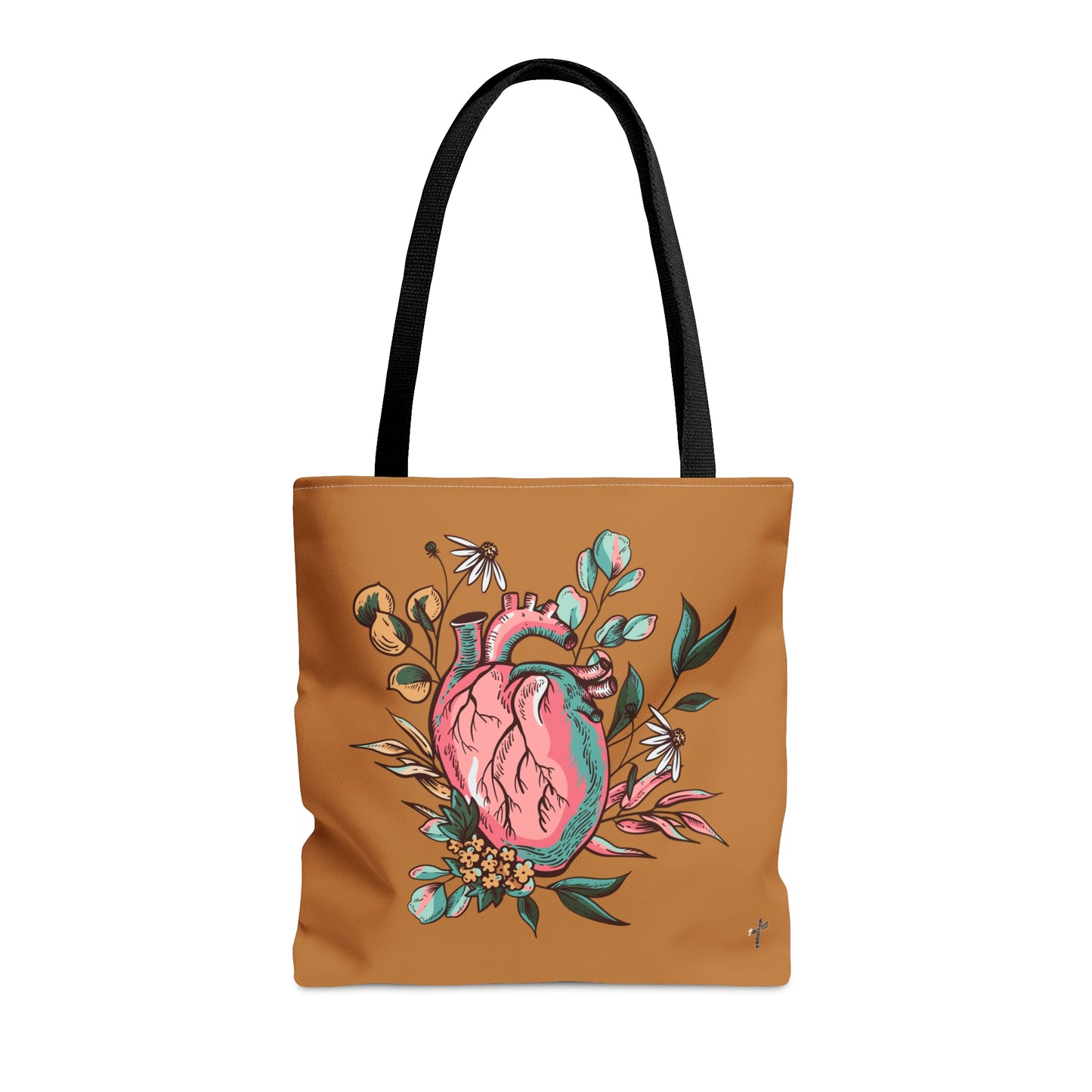 New Heart- Tote Bag (light brown)