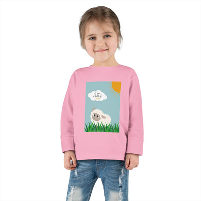 I am a child of God- Toddler Long Sleeve Tee (adorable sheep)
