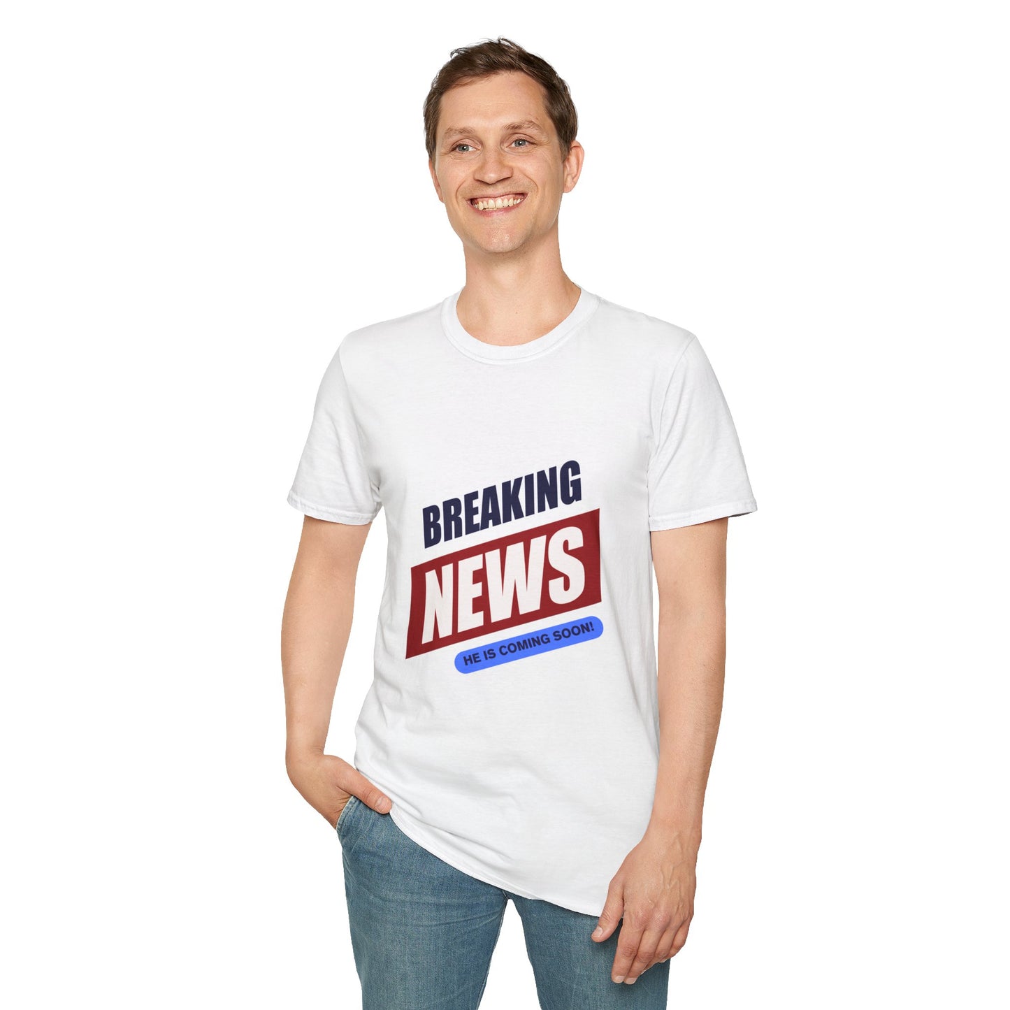 Breaking News- Unisex Softstyle T-Shirt