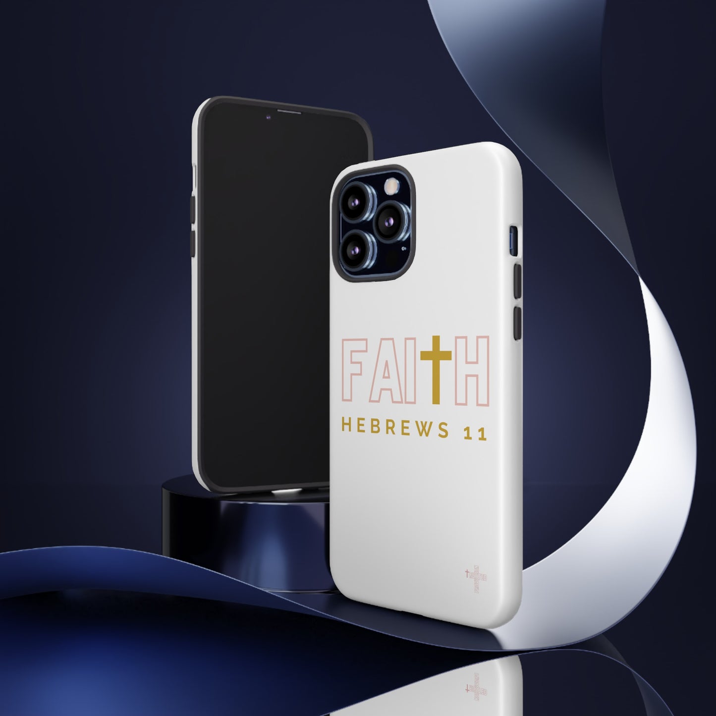 FAITH/Hebrews 11- Tough Case (white/rose/gold)