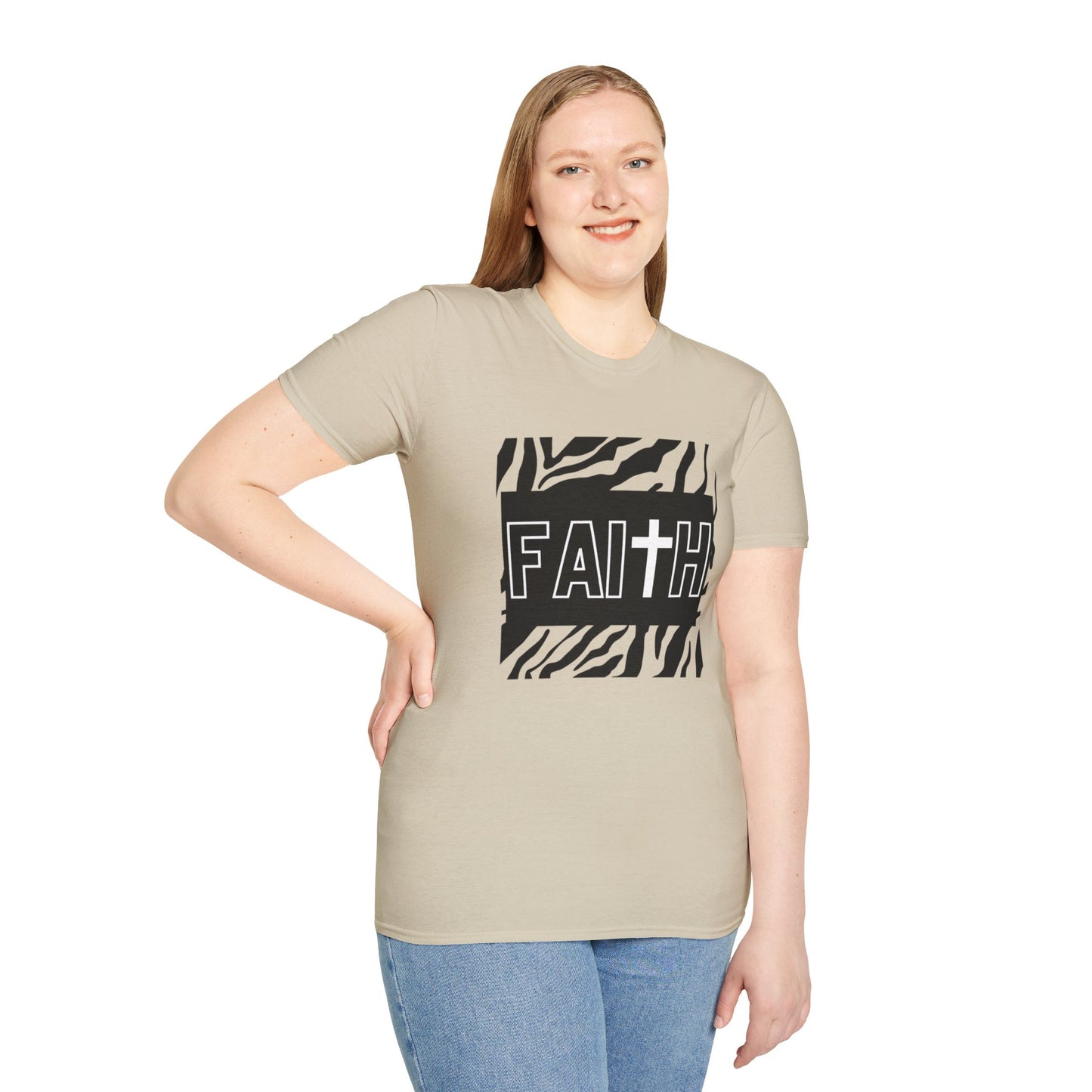 FAITH/Hebrews 11- Unisex Softstyle T-Shirt (zebra)