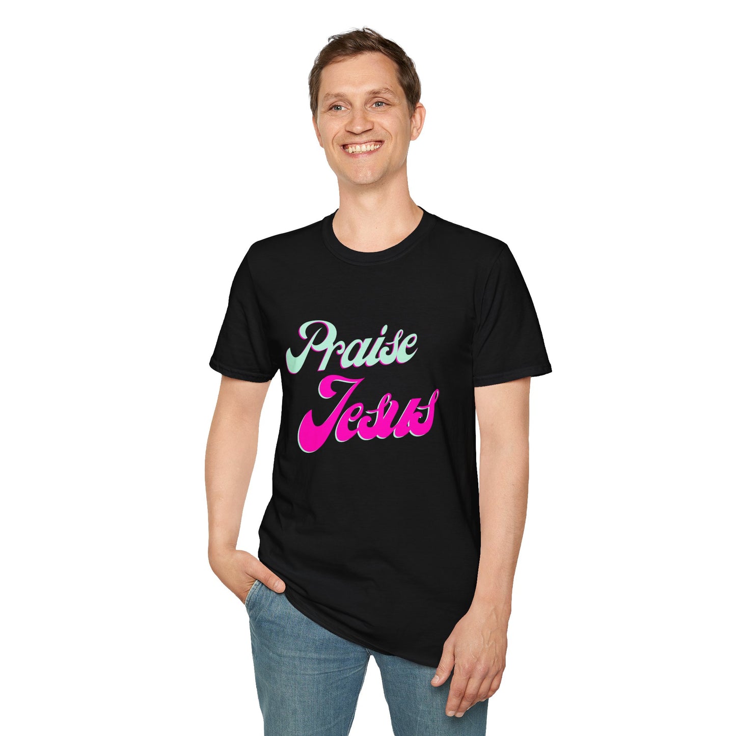 Praise Jesus- Unisex Softstyle t-shirt