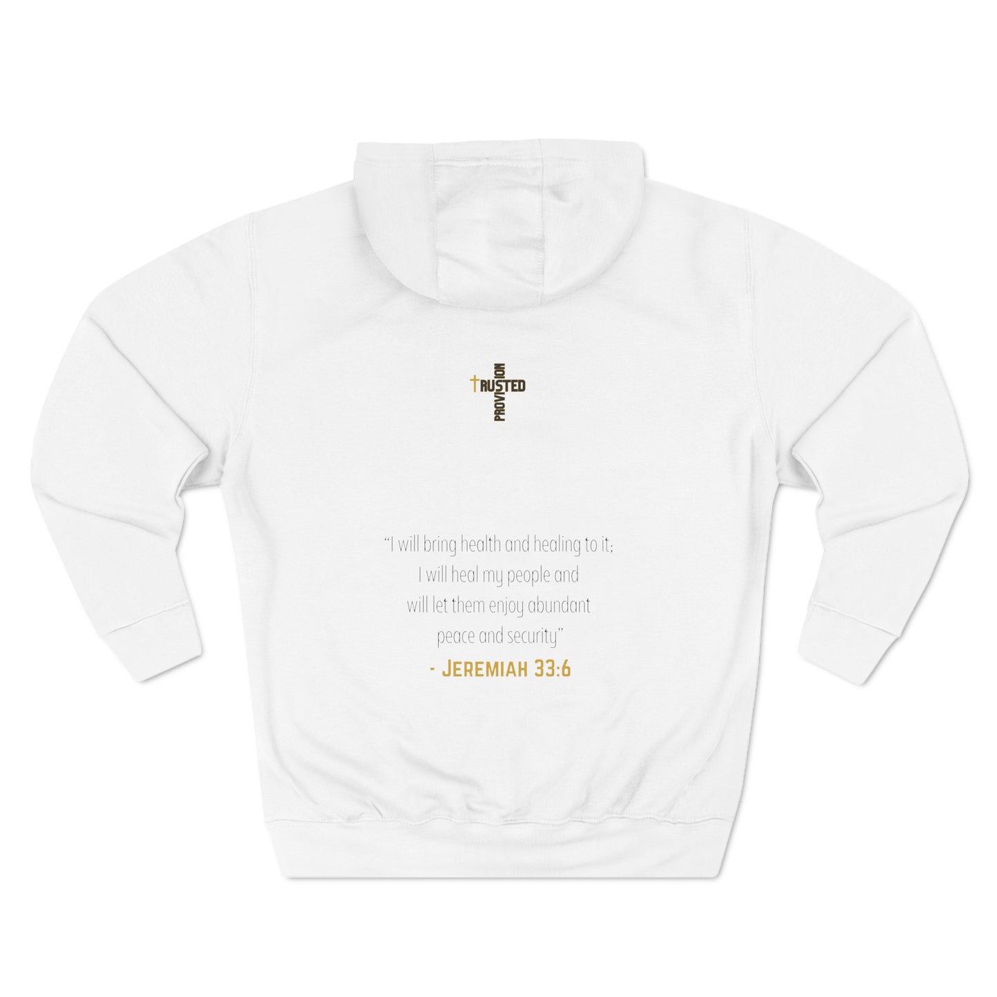 I'm living proof...Jesus Heals- Unisex Pullover Hoodie (Gold Edition)