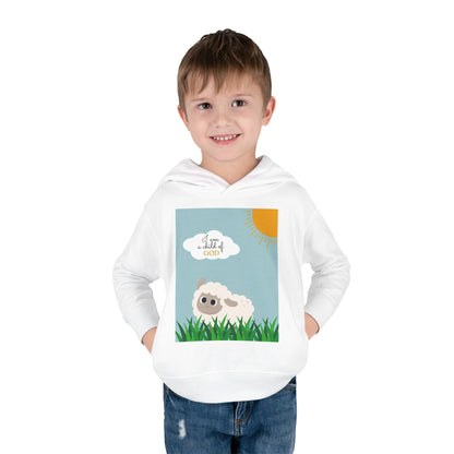 I am a child of God- Toddler Pullover Fleece Hoodie (adorable sheep)
