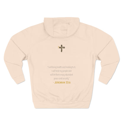 I'm living proof...Jesus Heals- Unisex Pullover Hoodie (Gold Edition)
