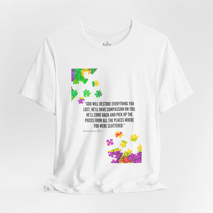 Restored Puzzle- Unisex Jersey Short Sleeve