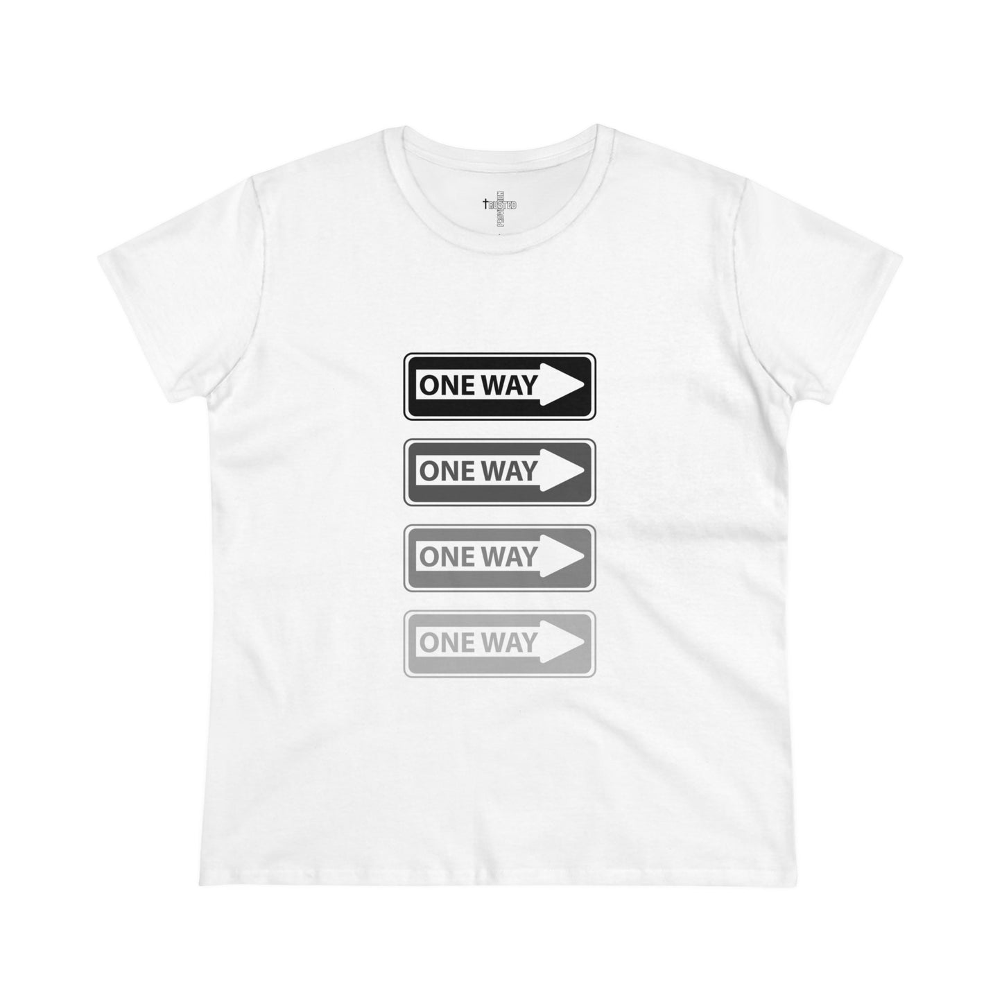 One Way- Women's Midweight Cotton Tee