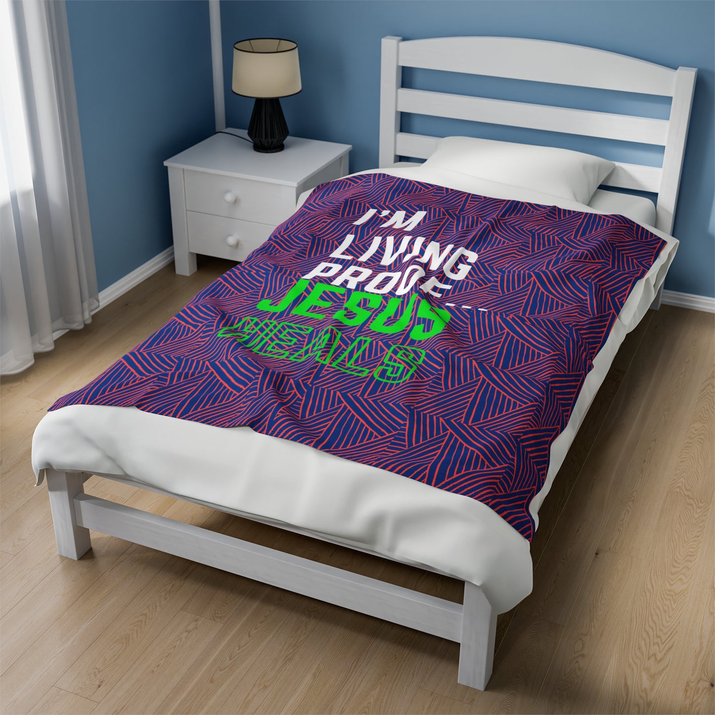 I am living proof...Jesus Heals- Plush Blanket