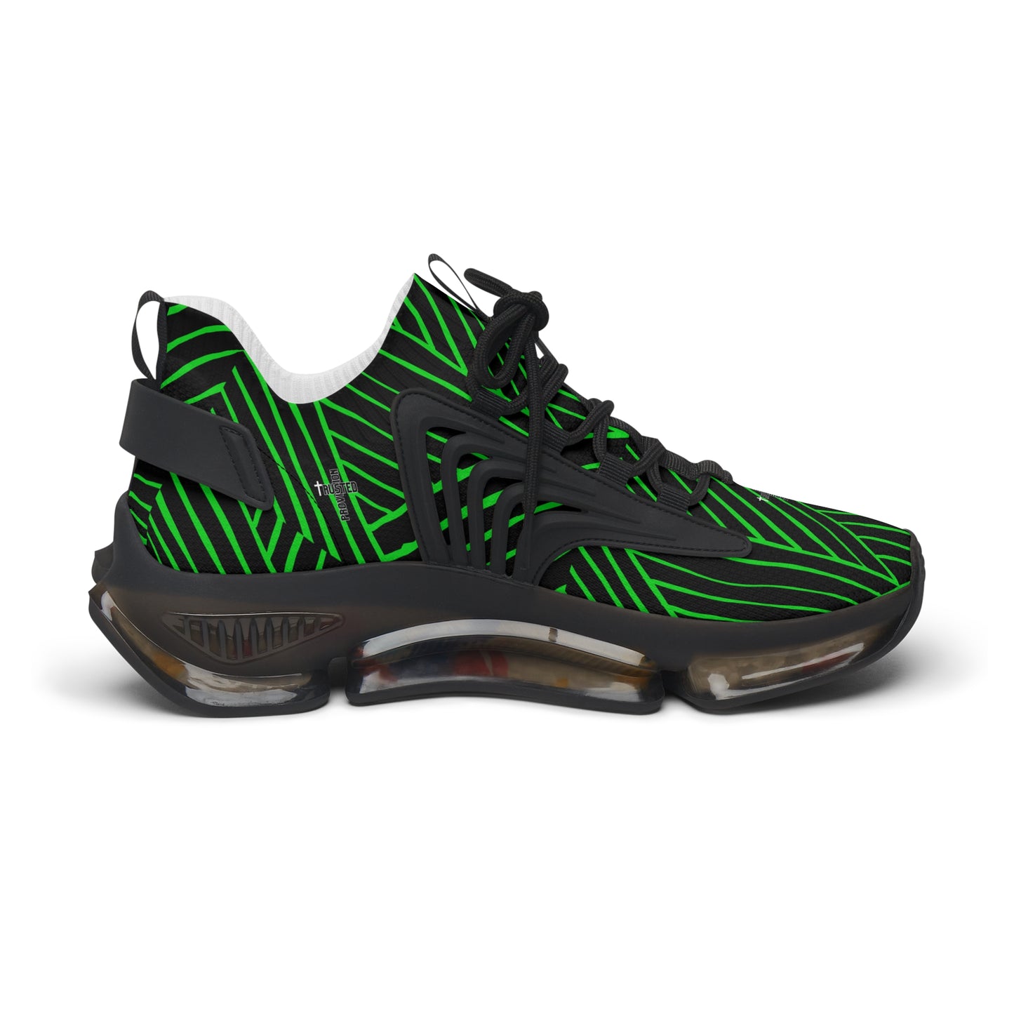 FAITH/Hebrews 11- Women's Sneakers (green lines)