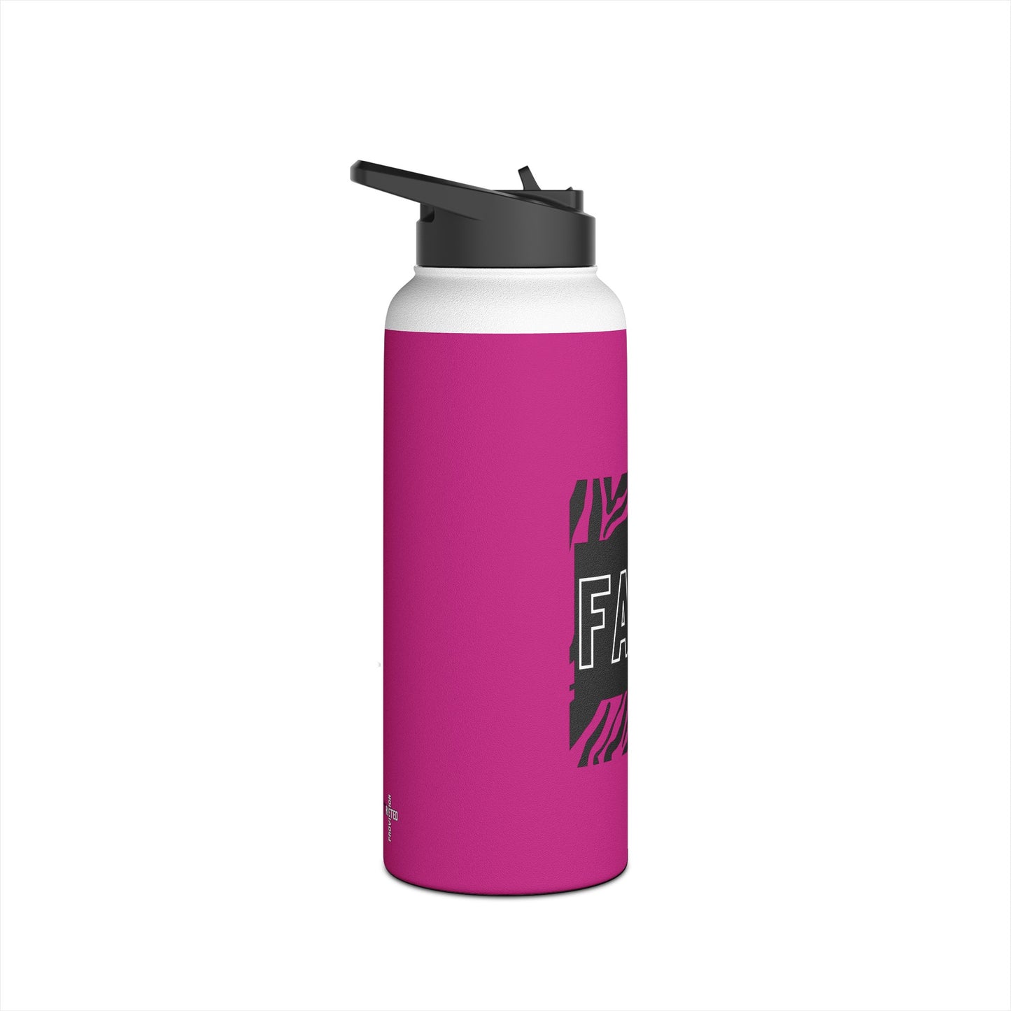 FAITH/Hebrews 11- Stainless Steel Bottle (pink/zebra)