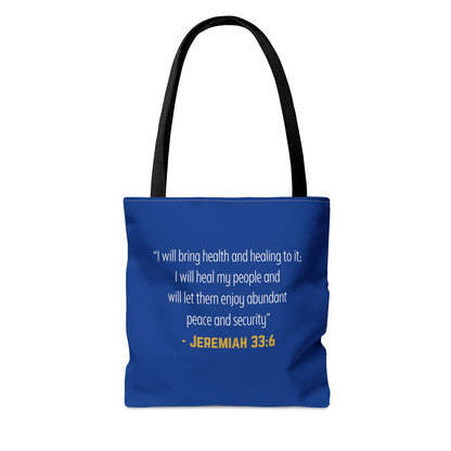 I'm living proof...Jesus Heals- Tote Bag