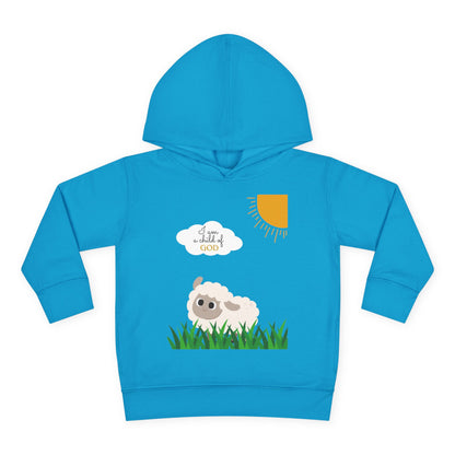 I am a child of God- Toddler Pullover Fleece Hoodie (adorable sheep)