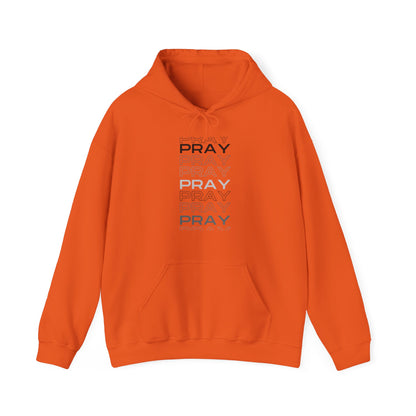 Pray- Unisex Hoodie (white & gray letters)