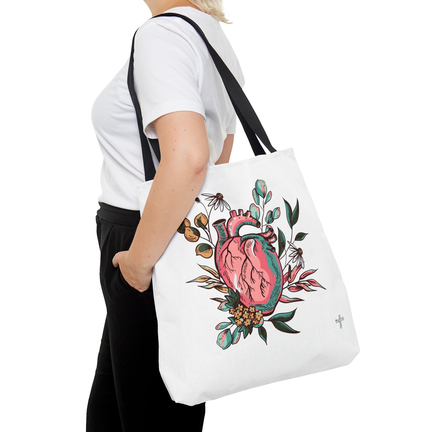 New Heart- Tote Bag (white)