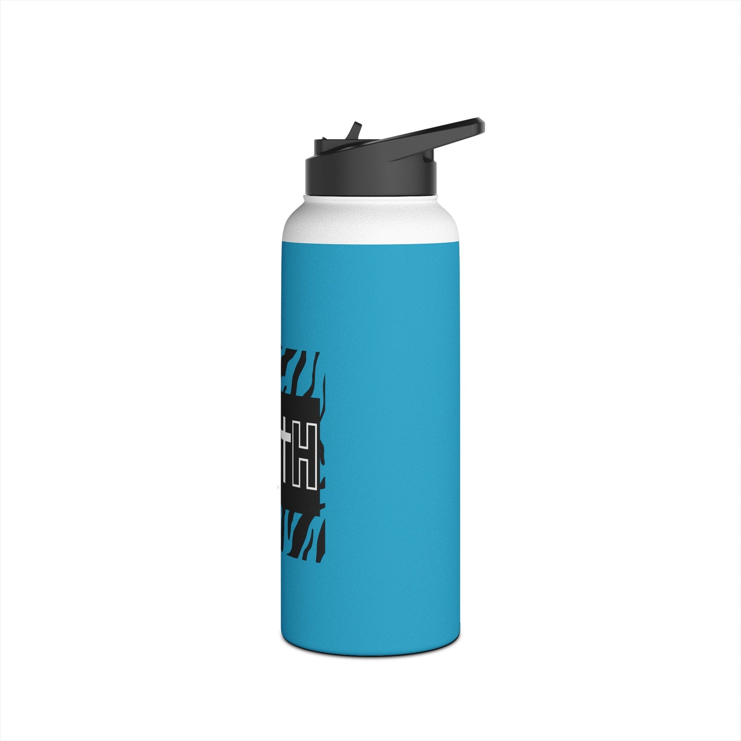 FAITH/Hebrews 11- Stainless Steel Bottle (turquoise/zebra)